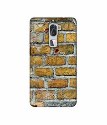 Amazon Brand - Solimo Designer Yellowesh Brick Texture 3D Printed Hard Back Case Mobile Cover for Coolpad Cool1 Dual