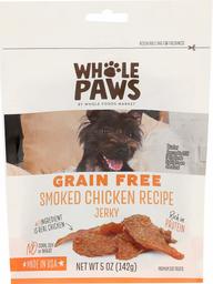 Whole Paws Grain Free Smoked Chicken Recipe Dog Jerky, 5 oz