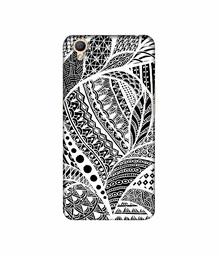 Amazon Brand - Solimo Designer Random White Pattern 3D Printed Hard Back Case Mobile Cover for Oppo A37