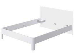 Marca Amazon - Movian Indre Modern - Base para cama de matrimonio con cabecero, 194,5 x 144,5 x 80 cm (blanco)