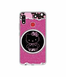 Amazon Brand - Solimo Designer Kitty with Glitter UV Printed Soft Back Case Mobile Cover for Infinix Hot 7 pro