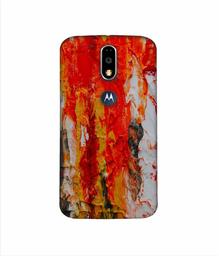 Amazon Brand - Solimo Designer Orange Color Spread 3D Printed Hard Back Case Mobile Cover for Motorola Moto G4 Plus (with Logo Cut)