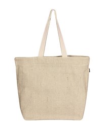 Amazon Brand: Eono Essentials Carrying Bag, 100% Jute / Cotton, Reusable, Eco Friendly, Large, Beige (Natural)