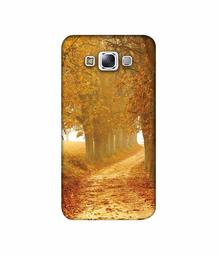 Amazon Brand - Solimo Designer Autumn Scene 3D Printed Hard Back Case Mobile Cover for Samsung Galaxy E7