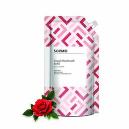 Amazon Brand - Solimo Antibacterial Handwash Liquid Refill, Rose - 750 ml