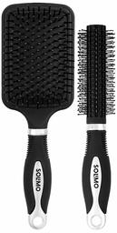 Amazon Brand - Solimo Round and Paddle Hair Brush Combo