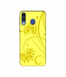 Amazon Brand - Solimo Designer Sunflower Pattern 3D Printed Hard Back Case Mobile Cover for Samsung Galaxy M21