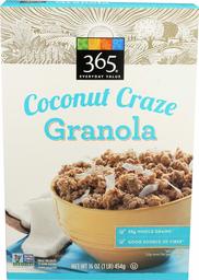 365 Everyday Value, Coconut Craze Granola, 16 oz