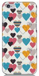 Amazon Brand - Solimo Designer Heart Pattern Design 3D Printed Hard Back Case Mobile Cover for Apple iPhone 6s