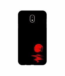 Amazon Brand - Solimo Designer Red Moon UV Printed Soft Back Case Mobile Cover for Samsung Galaxy J7 Pro