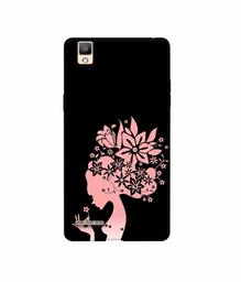 Amazon Brand - Solimo Designer Pink Color Lady Vector 3D Printed Hard Back Case Mobile Cover for Oppo F1