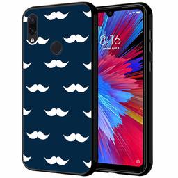 Amazon Brand - Solimo Designer Mustache Printed Hard Back Case Mobile Cover for Redmi Note 7 Pro & Redmi Note 7