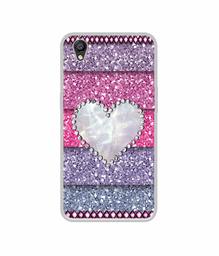 Amazon Brand - Solimo Designer Stone Heart UV Printed Soft Back Case Mobile Cover for Oppo A37