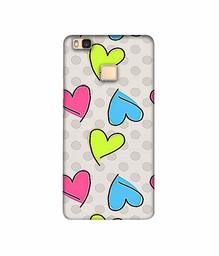 Amazon Brand - Solimo Designer Multicolor Heart 3D Printed Hard Back Case Mobile Cover for Huawei P9 lite