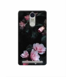 Amazon Brand - Solimo Designer Dark Flowers Photography 3D Printed Hard Back Case Mobile Cover for Lenovo K5 Note