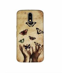 Amazon Brand - Solimo Designer Butterflies 3D Printed Hard Back Case Mobile Cover for Motorola Moto G4 Plus