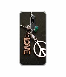 Amazon Brand - Solimo Designer Love and Peace UV Printed Soft Back Case Mobile Cover for Micromax Canvas Infinity Pro