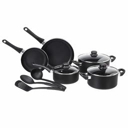 AmazonBasics - 8 Piece Non-Stick Cookware Set (without Induction Base)