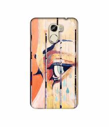 Amazon Brand - Solimo Designer Potrat On Wood 3D Printed Hard Back Case Mobile Cover for Gionee X1