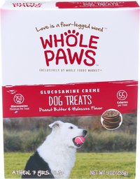 WHOLE PAWS Peanut Butter Dog Treats With Glucosamine, 9 OZ