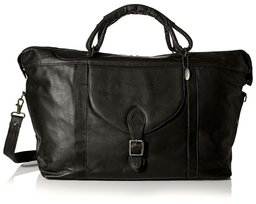 David King Men's Top Zip Travel Bag, Black