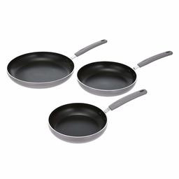 AmazonBasics Ceramic Non-Stick 3-Piece Skillet Set