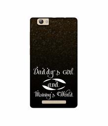 Amazon Brand - Solimo Designer Daddy's Girl and Mummy World UV Printed Soft Back Case Mobile Cover for Lava A97