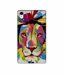 Amazon Brand - Solimo Designer Lion Multicolor Vector 3D Printed Hard Back Case Mobile Cover for Sony Xperia Z2