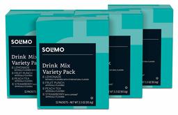 Amazon Brand - Solimo Drink Mix Singles, Variety Pack, (4 count) - 128 total packets