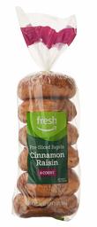 Fresh Brand – Cinnamon Raisin Pre-Sliced Bagels, 21 oz (6 ct)