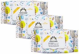 Amazon Brand - Mama Bear Premium Moisturizing Baby Wet Wipes - 72 wipes/pack (Pack of 3, With Lid)