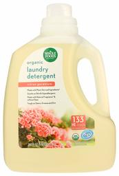 Whole Foods Market, Organic Laundry Detergent (133 HE Loads), Citrus Geranium, 100 Fl Oz