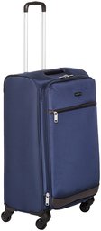 AmazonBasics Softside Spinner Luggage - 25-inch, Carry-on/Cabin Size, Azul Marino