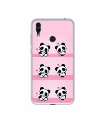 Amazon Brand - Solimo Designer Panda Pattern UV Printed Soft Back Case Mobile Cover for Huawei Honor 8C