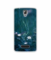 Amazon Brand - Solimo Designer White Flower UV Printed Soft Back Case Mobile Cover for Lenovo A2010