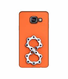 Amazon Brand - Solimo Designer Number Eight 3D Printed Hard Back Case Mobile Cover for Samsung Galaxy A3 (2016)