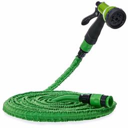 AmazonBasics Expandable Flexible Garden Hose, 15 m, with 9-Function Spray Gun