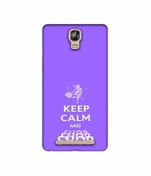 Amazon Brand - Solimo Designer Keep Calm and Shop 3D Printed Hard Back Case Mobile Cover for Gionee Marathon M5 Plus