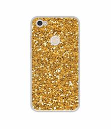 Amazon Brand - Solimo Designer Golden Sparkle UV Printed Soft Back Case Mobile Cover for Mi Redmi Y1 (Note 5A)