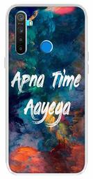 Amazon Brand - Solimo Designer Multicolor Apna Time Ayega Design Printed Soft Back Case Mobile Cover for Realme 5 / Realme 5s / Realme 5i / Narzo 10