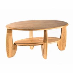 Amazon Brand - Alkove Hayes Coffee Table with Shelf, 104 x 69 x 49cm, Wild Oak