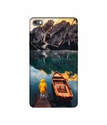 Amazon Brand - Solimo Designer Lake View 3D Printed Hard Back Case Mobile Cover for Micromax Canvas Sliver 5 Q450