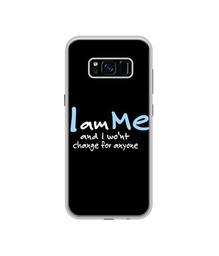 Amazon Brand - Solimo Designer Quotes UV Printed Soft Back Case Mobile Cover for Samsung Galaxy S8