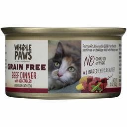 Whole Paws Grain Free Beef Dinner With Vegetables, 3 Oz