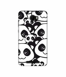 Amazon Brand - Solimo Designer Panda Texture UV Printed Soft Back Case Mobile Cover for Karbonn K9 Viraat