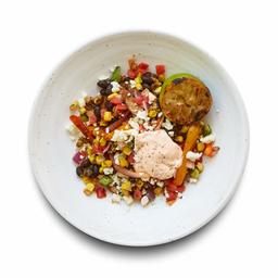 Amazon Meal Kits, Vegetarian Fajita Bowl with Corn, Pico de Gallo & Queso Fresco