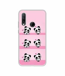 Amazon Brand - Solimo Designer Panda Pattern UV Printed Soft Back Case Mobile Cover for Lenovo K10 Plus