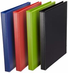 AmazonBasics Durable 1/2-Inch Round Ring Binder, Mixed, View, 6-Pack (Renewed)