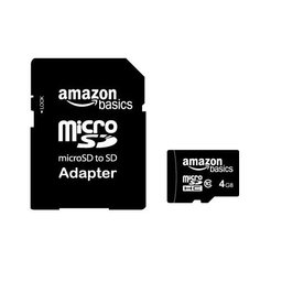 Amazonベーシック micro SDHCカード 4GB class10 SDアダプター付