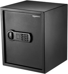 AmazonBasics Home Keypad Safe - 1.52 Cubic Feet, 13.8 x 13 x 16.5 Inches, Black